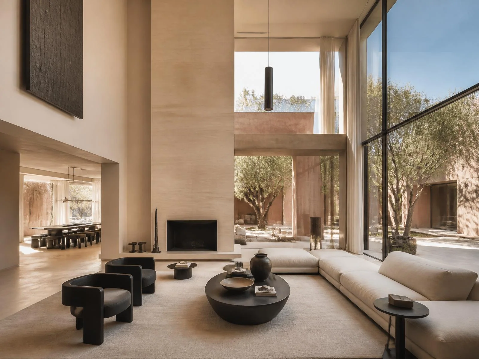 Salon d’une villa privée de la collection